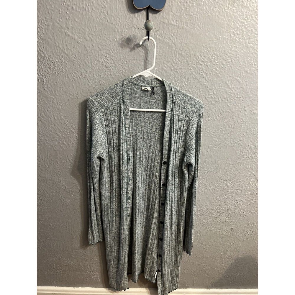 Anthropologie‎ Sweater Womens Small Bluush Green Long Sleeve  Button Up